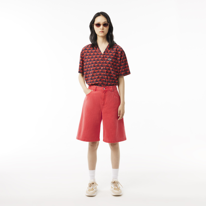 Женские длинные шорты Lacoste