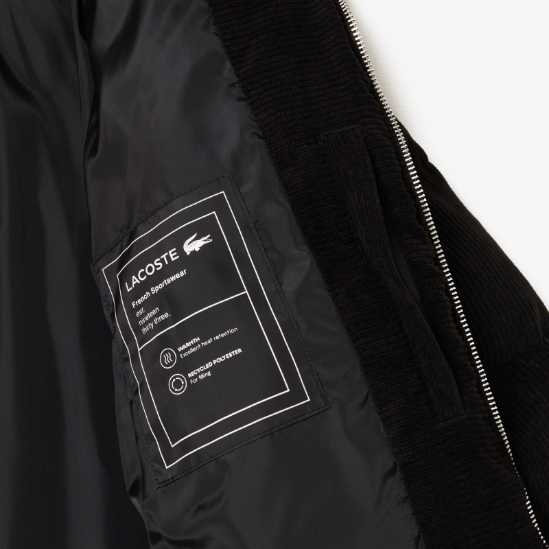 Мужская вельветовая куртка-пуховик Lacoste