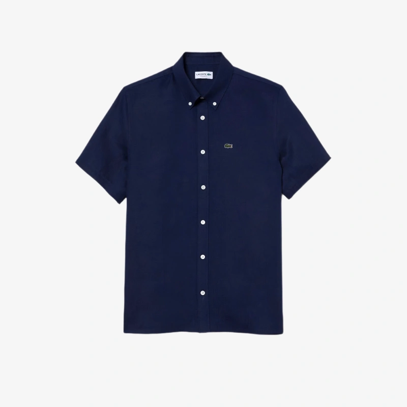 Мужская льнаная рубашка Lacoste