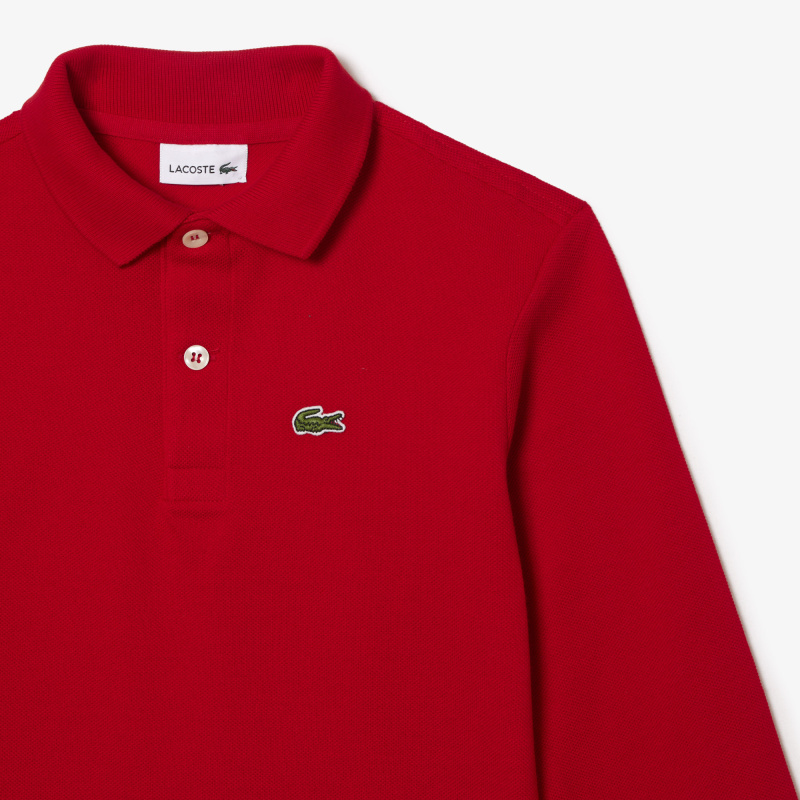 Детское поло Lacoste стандартного кроя из хлопка пике