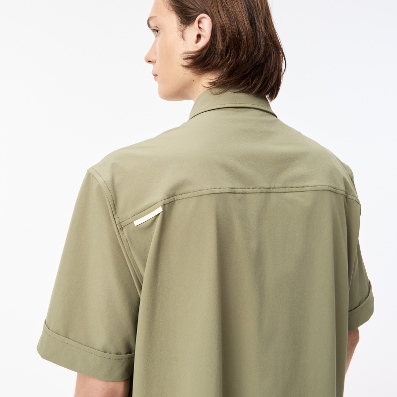 Мужская рубашка Lacoste с коротким рукавом и тремя карманами