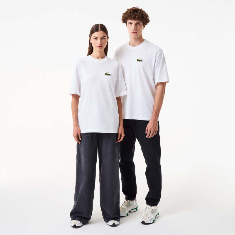 Хлопковая футболка Lacoste унисекс