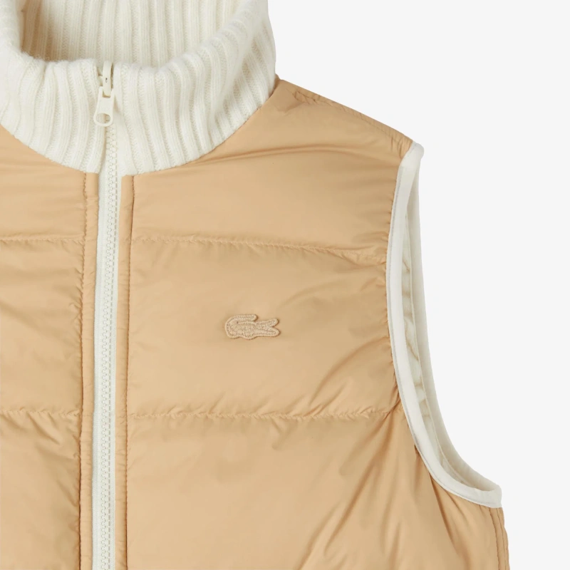 Женский утепленный двусторонний жилет Lacoste