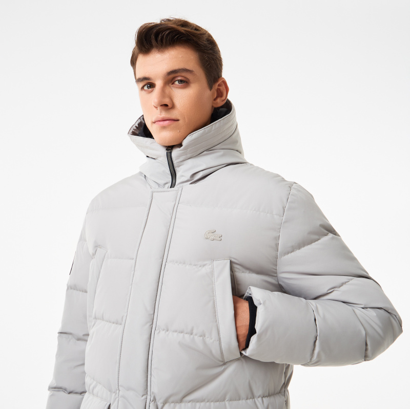 Мужская удлинённая куртка Lacoste с капюшоном