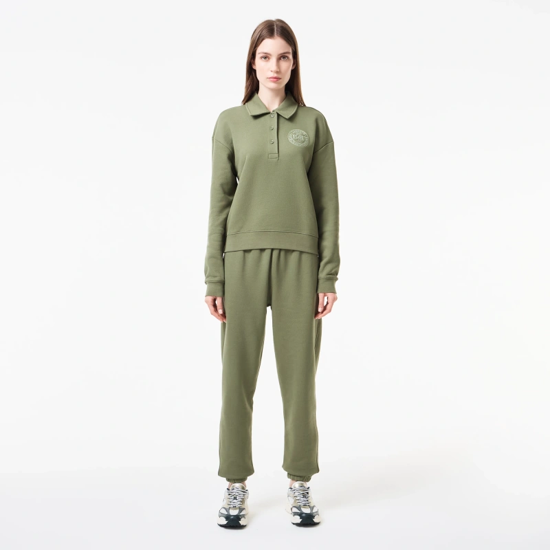 Женская флисовая толстовка-поло Lacoste