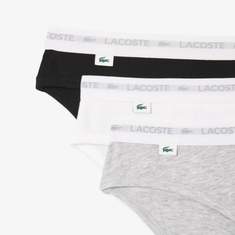 Женские трусы Lacoste из эластичного хлопка (3ед.)