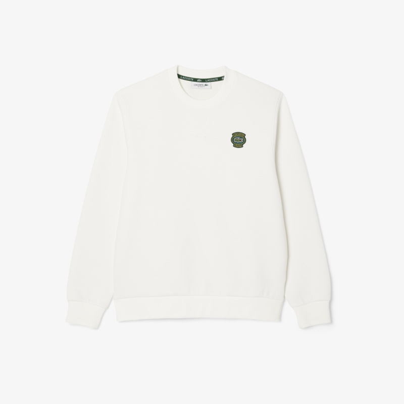 Женский свитшот Lacoste с круглым вырезом и нашивкой