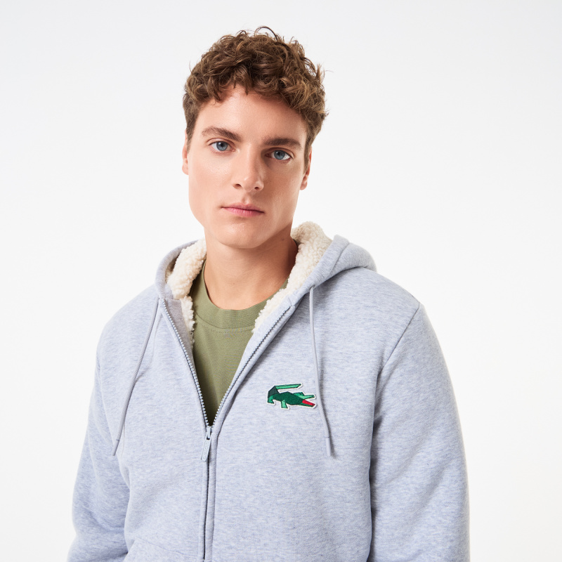 Мужская утеплённая толстовка Lacoste на молнии