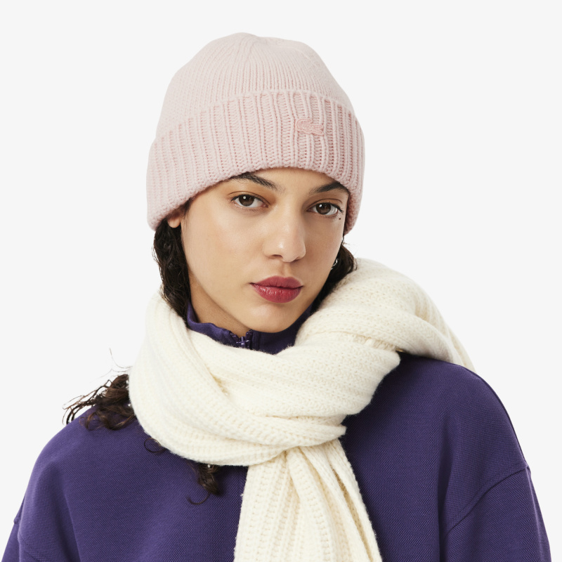 Вязаная шапка Lacoste