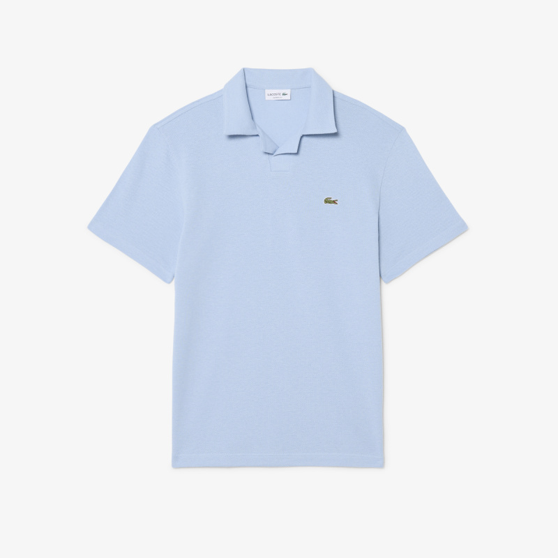 Мужское хлопковое поло Lacoste из смеси льна