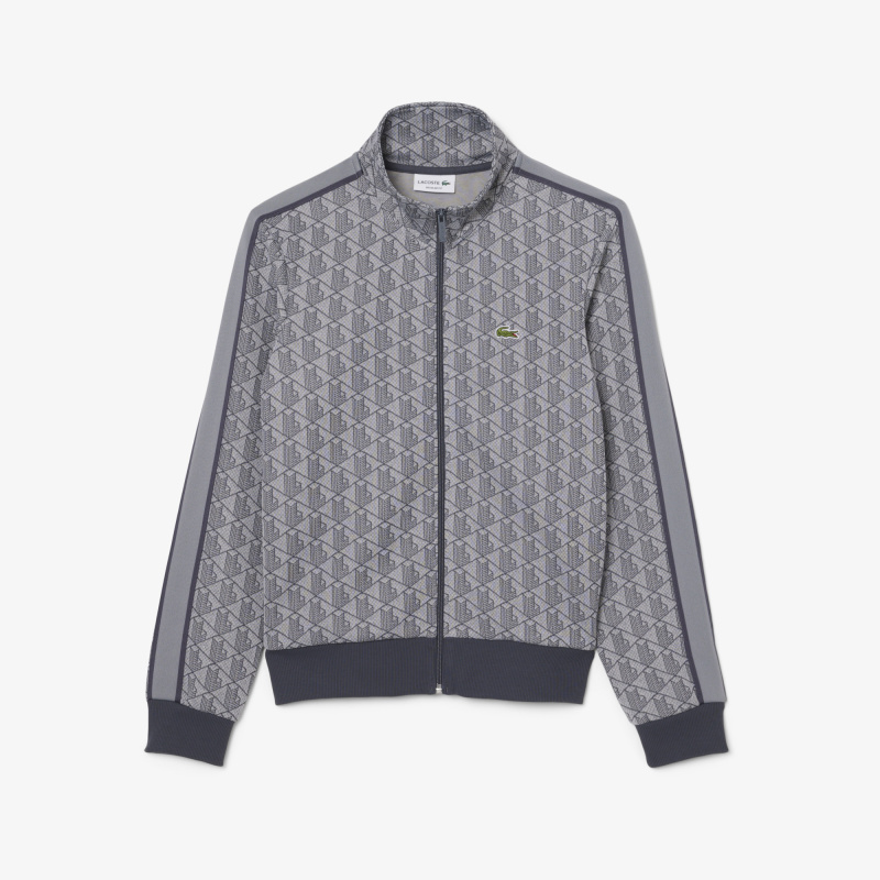 Мужская жаккардовая толстовка Lacoste PARIS с монограммой