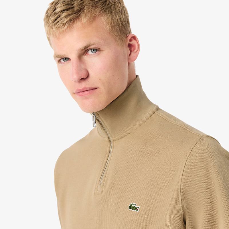 Мужская толстовка Lacoste на молнии с высоким воротом