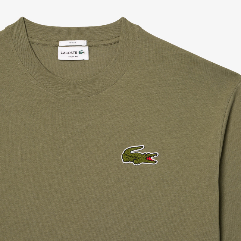Хлопковая футболка Lacoste унисекс