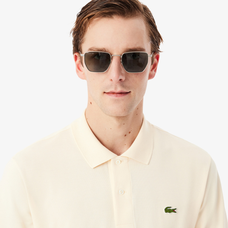 Мужское поло Lacoste из смеси эластичного органического хлопка