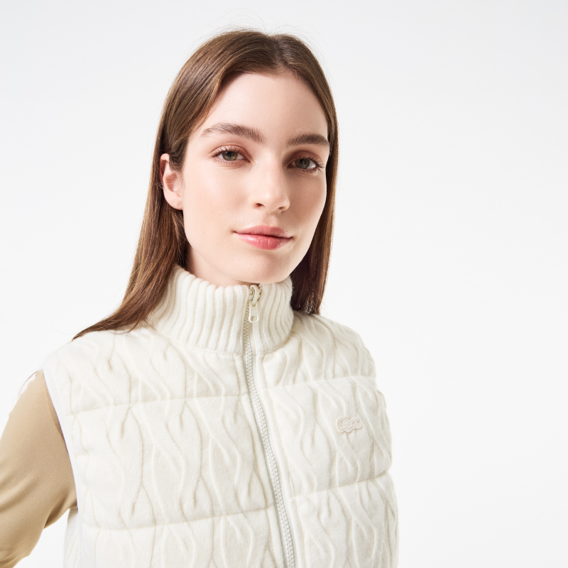 Женский утепленный двусторонний жилет Lacoste