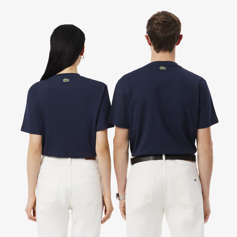 Хлопковая футболка Lacoste унисекс