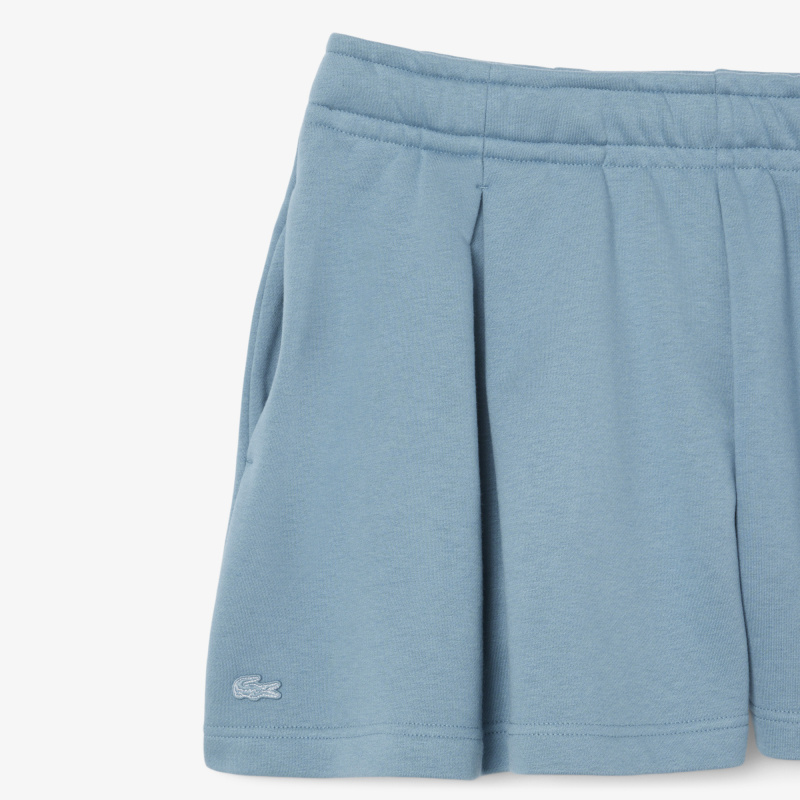 Женские плиссированные флисовые шорты Lacoste
