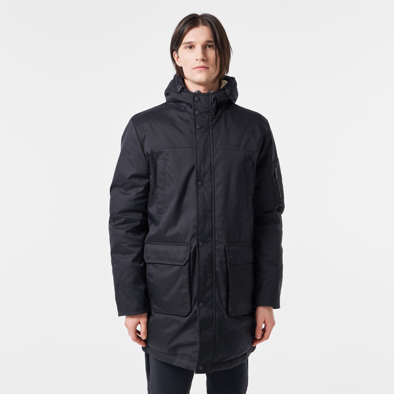 Мужская утеплённая парка Lacoste с капюшоном