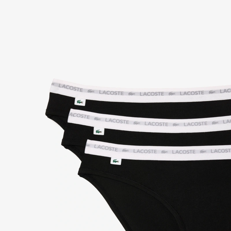 Женские трусы Lacoste из эластичного хлопка (3ед.)
