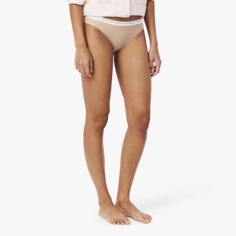 Женские трусы Lacoste из эластичного хлопка (3ед.)