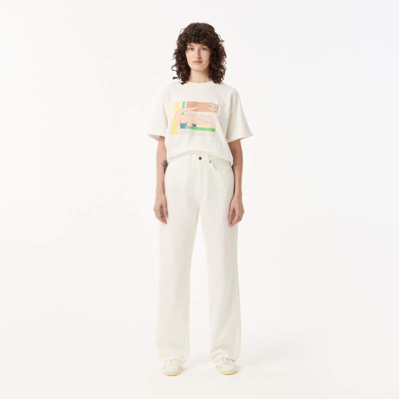 Женские брюки Lacoste свободного кроя