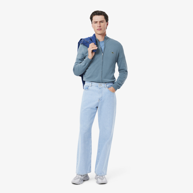 Мужской свитер Lacoste на молнии из органического хлопка