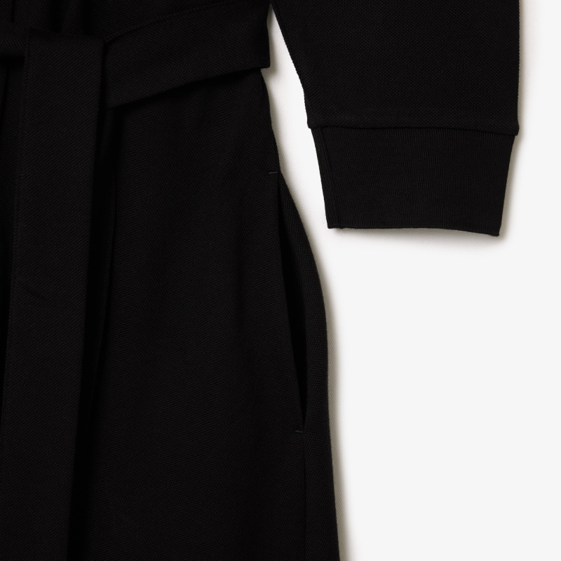 Женское платье Lacoste на пуговицах с длинным рукавом