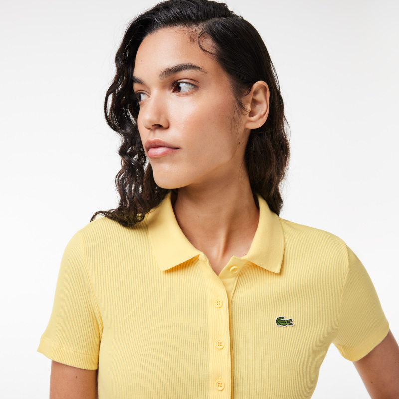 Женское поло Lacoste приталенного кроя из органического хлопка