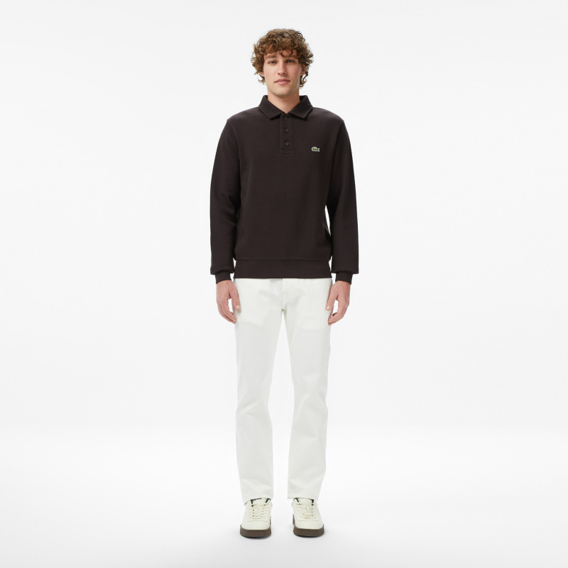 Мужская толстовка Lacoste с воротником-поло из хлопка