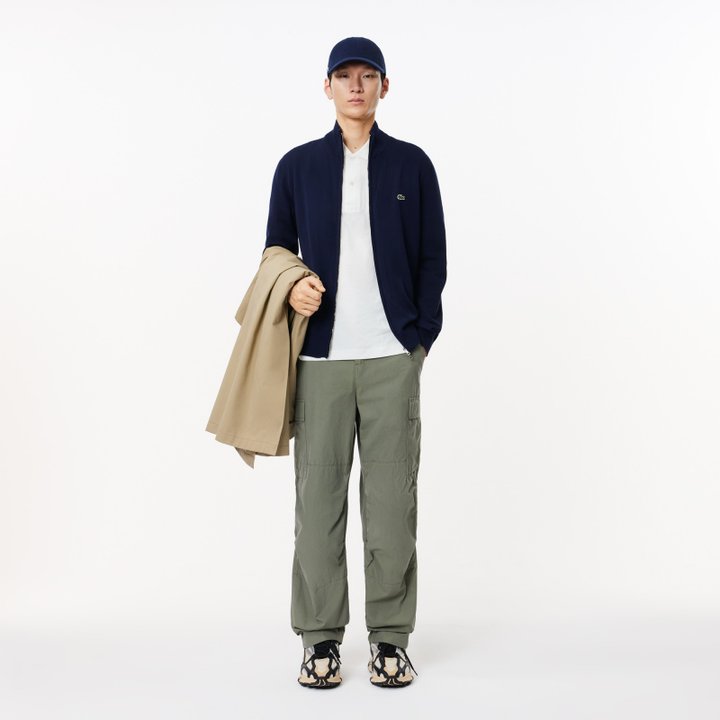 Мужской свитер Lacoste на молнии из органического хлопка