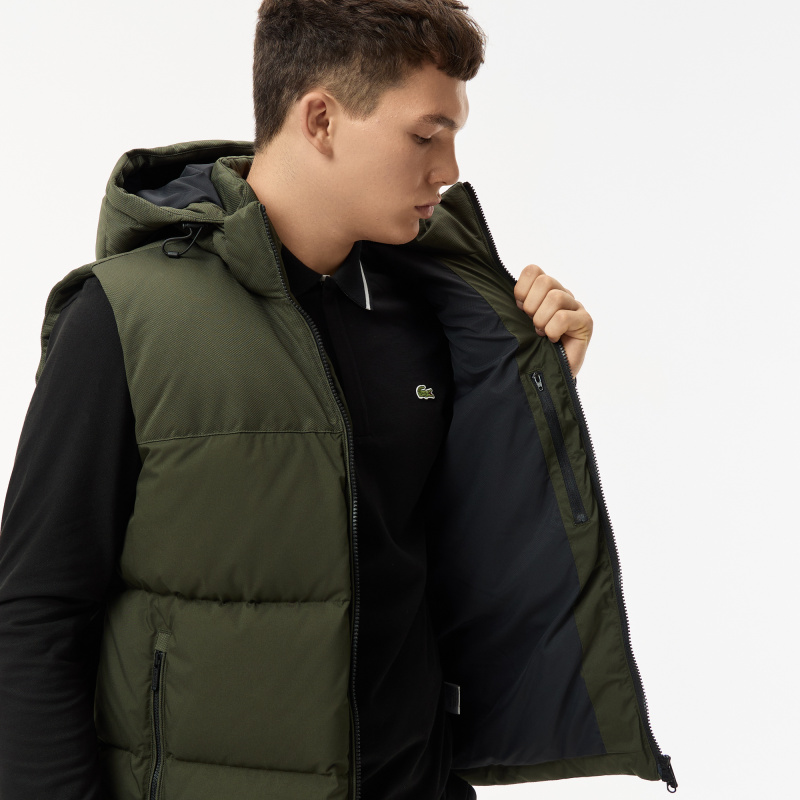 Мужской жилет Lacoste с капюшоном