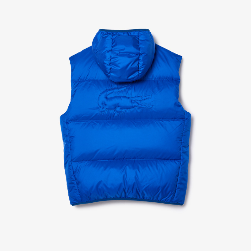 Мужской влагоотталкивающий жилет Lacoste с капюшоном