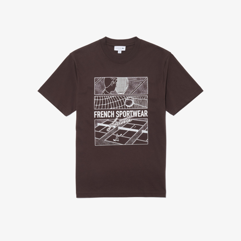 Мужская хлопковая футболка Lacoste