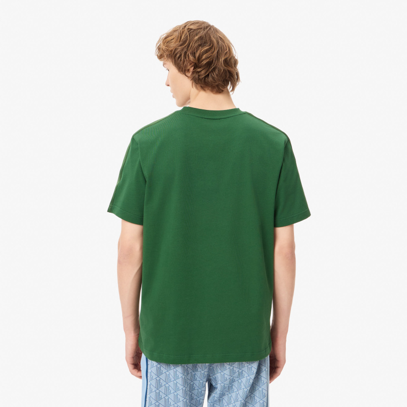 Мужская хлопковая футболка Lacoste стандартного кроя