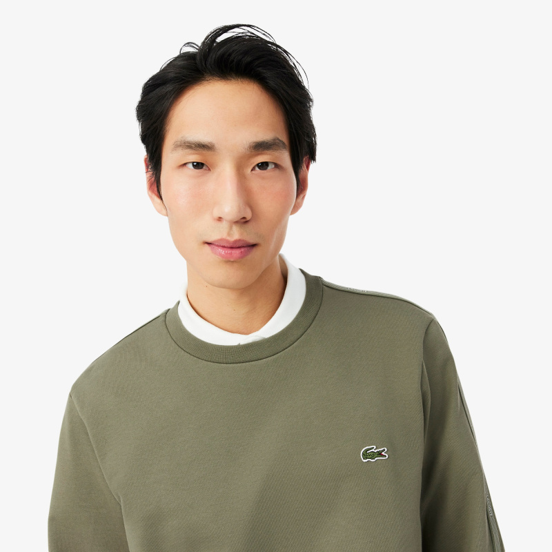 Мужской флисовый свитшот Lacoste классического кроя