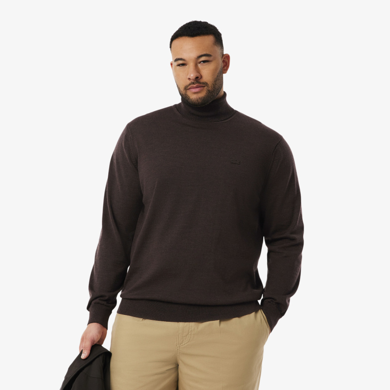 Мужская водолазка Lacoste из мериносовой шерсти