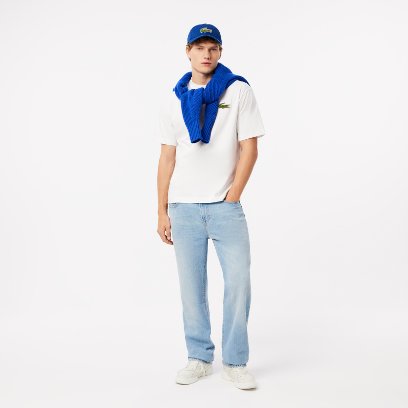 Хлопковая футболка Lacoste унисекс