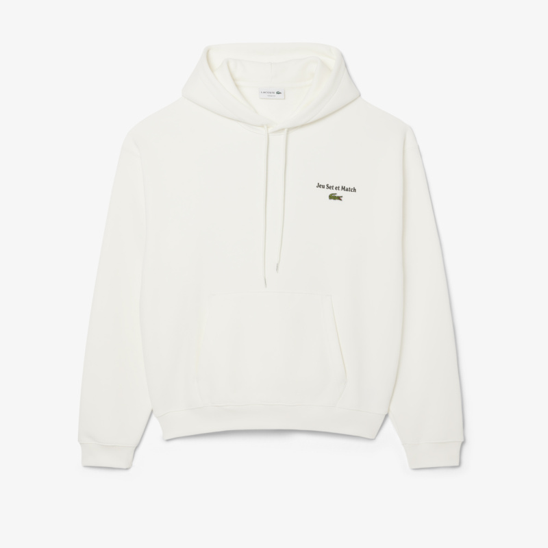 Мужская флисовая толстовка-худи Lacoste свободного кроя