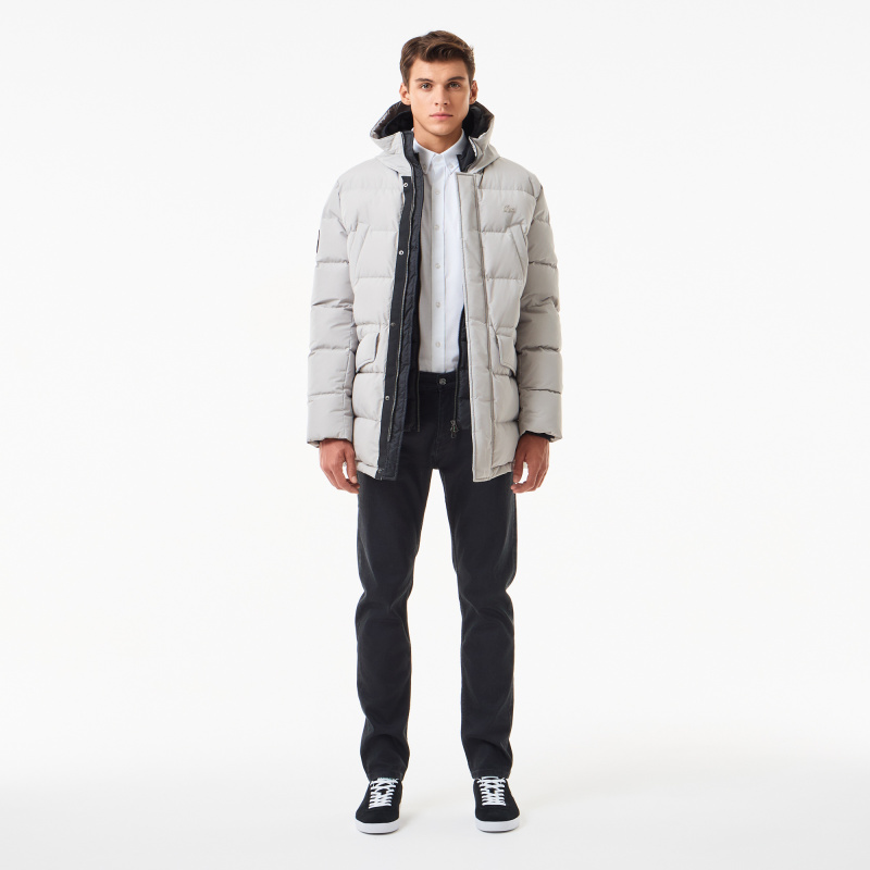 Мужская удлинённая куртка Lacoste с капюшоном