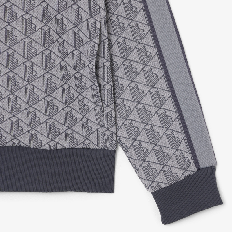 Мужская жаккардовая толстовка Lacoste PARIS с монограммой