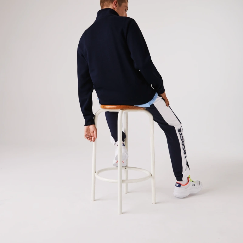 Мужская толстовка Lacoste на молнии с высоким воротом