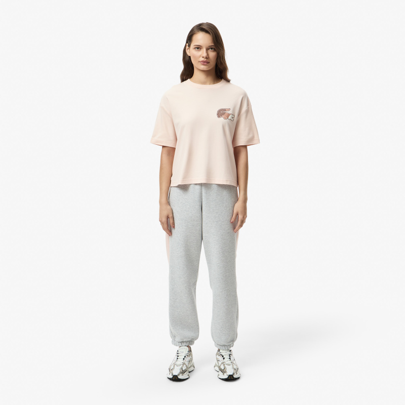 Женская футболка Lacoste из хлопка
