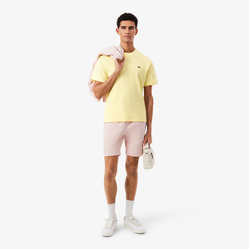 Мужская хлопковая футболка Lacoste с коротким рукавом