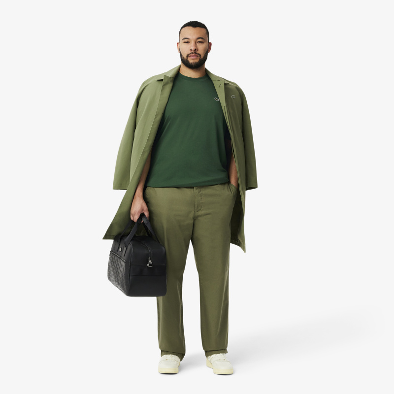 Мужская хлопковая футболка Lacoste с коротким рукавом