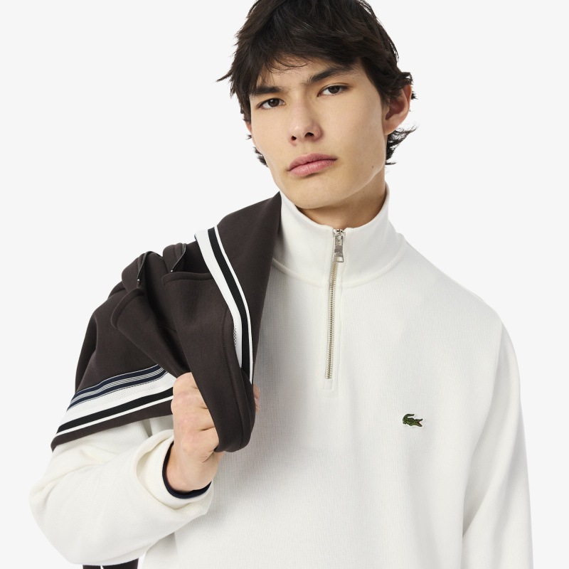 Мужская толстовка Lacoste на молнии с высоким воротом