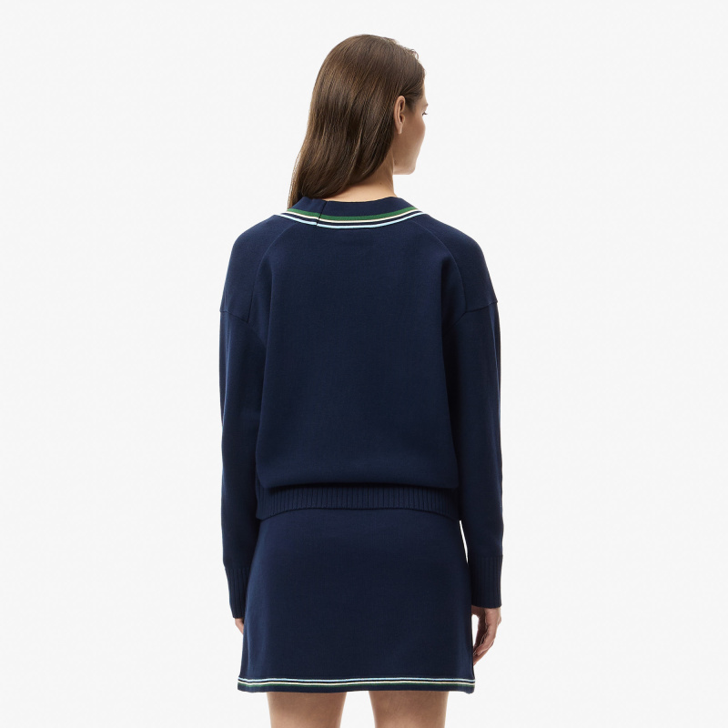 Женский вязаный кардиган Lacoste классического кроя