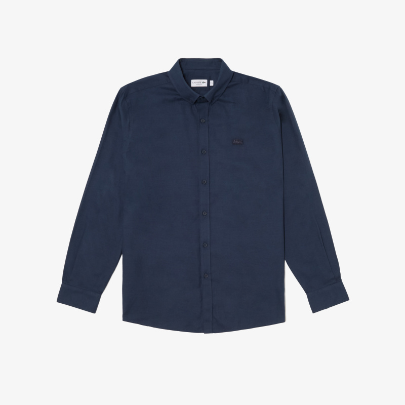 Мужская рубашка Lacoste из смеси хлопка и шерсти