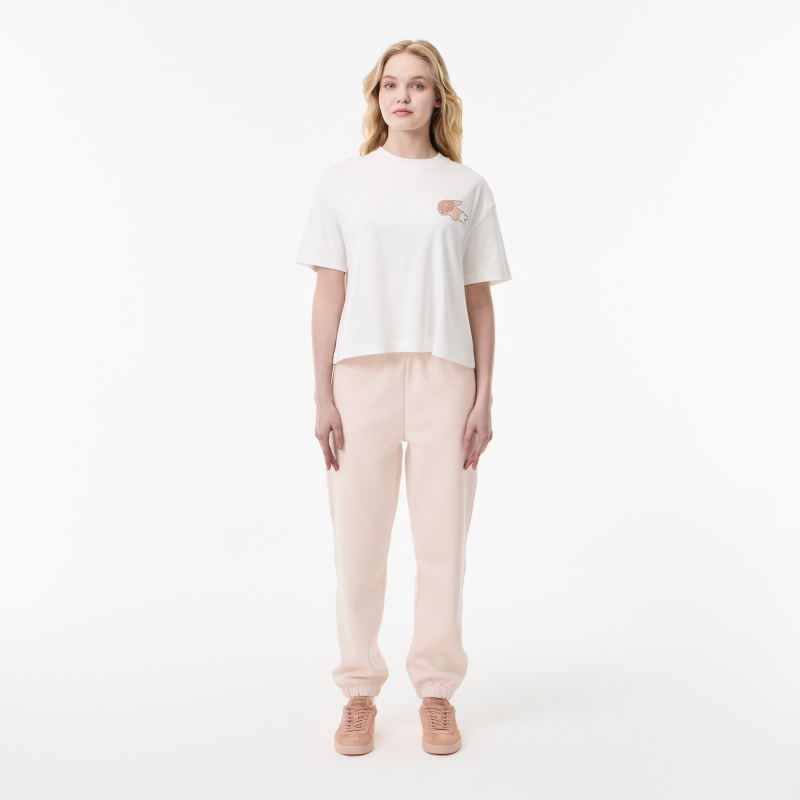 Женская футболка Lacoste из хлопка