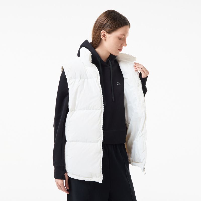 Женский утеплённый жилет Lacoste с капюшоном