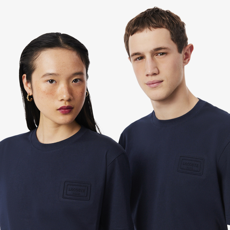 Хлопковая футболка Lacoste унисекс